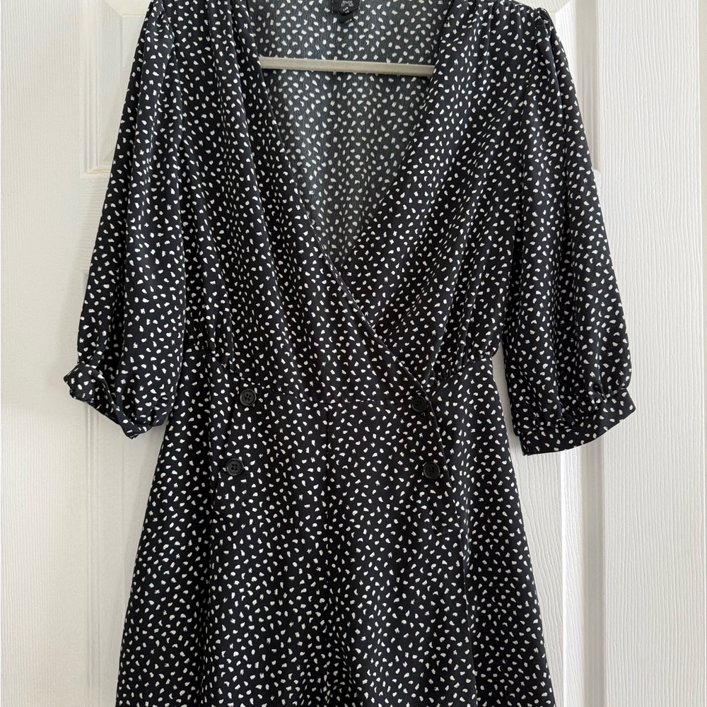 River Island Monochrome Patterned Playsuit